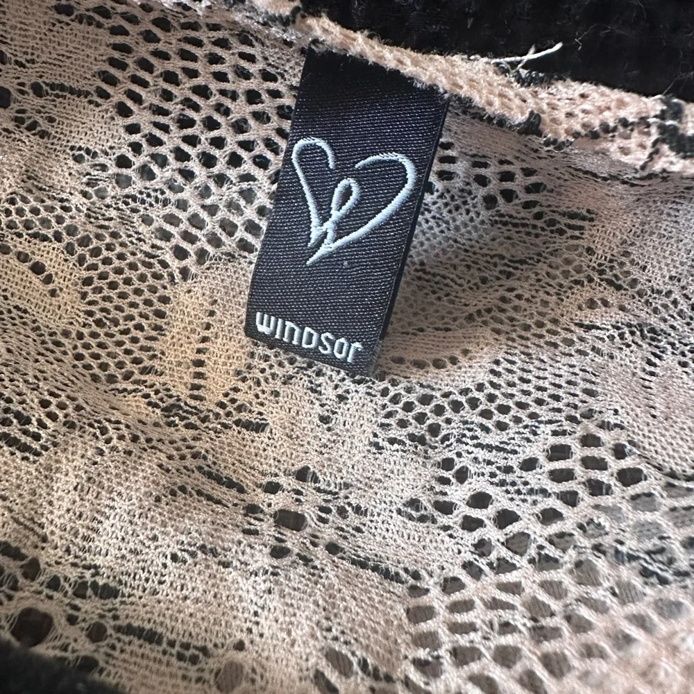 Windsor Lace Tie-Front Long Sleeve Top - Picture 5 of 5
